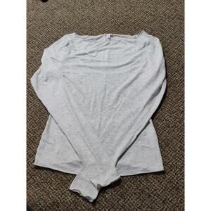 Garage Cozy Boatneck Long-Sleeve Top, Spring Gray, Women’s Medium, NWT